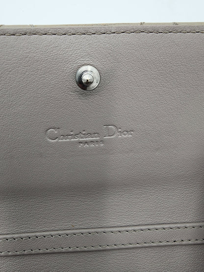 Christian Dior Lady Dior Rendez-Vous Short Chain Wallet Cannage Patent Leather