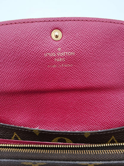 Louis Vuitton Emilie Wallet Monogram Canvas Fuchsia