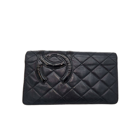 Chanel Calfskin Quilted Cambon Wallet