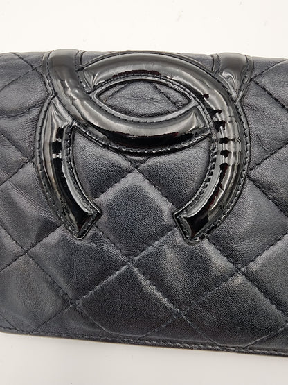 Chanel Calfskin Quilted Cambon Wallet