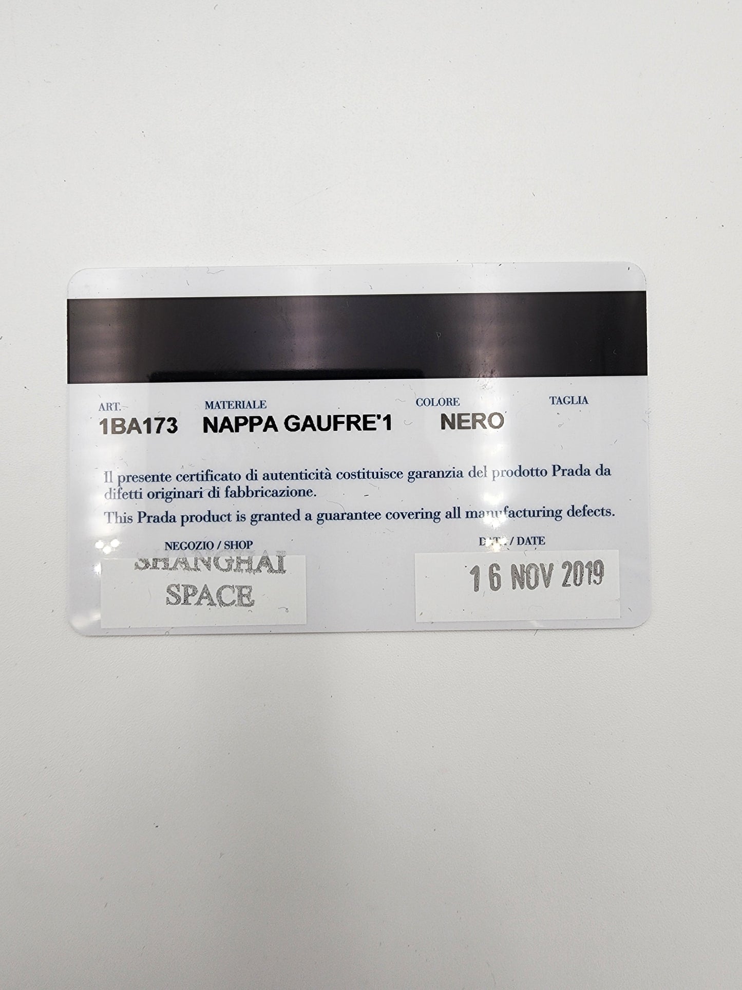 Prada Tessuto Nappa Leather Gaufre Small Tote Black