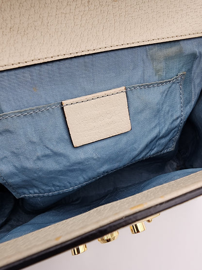 Gucci Padlock Bee Leather Shoulder Bag