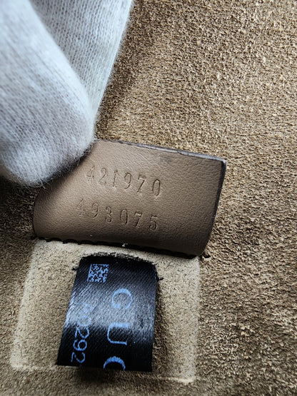 Gucci Mini Dionysus Shoulder Bag Beige GG Supreme