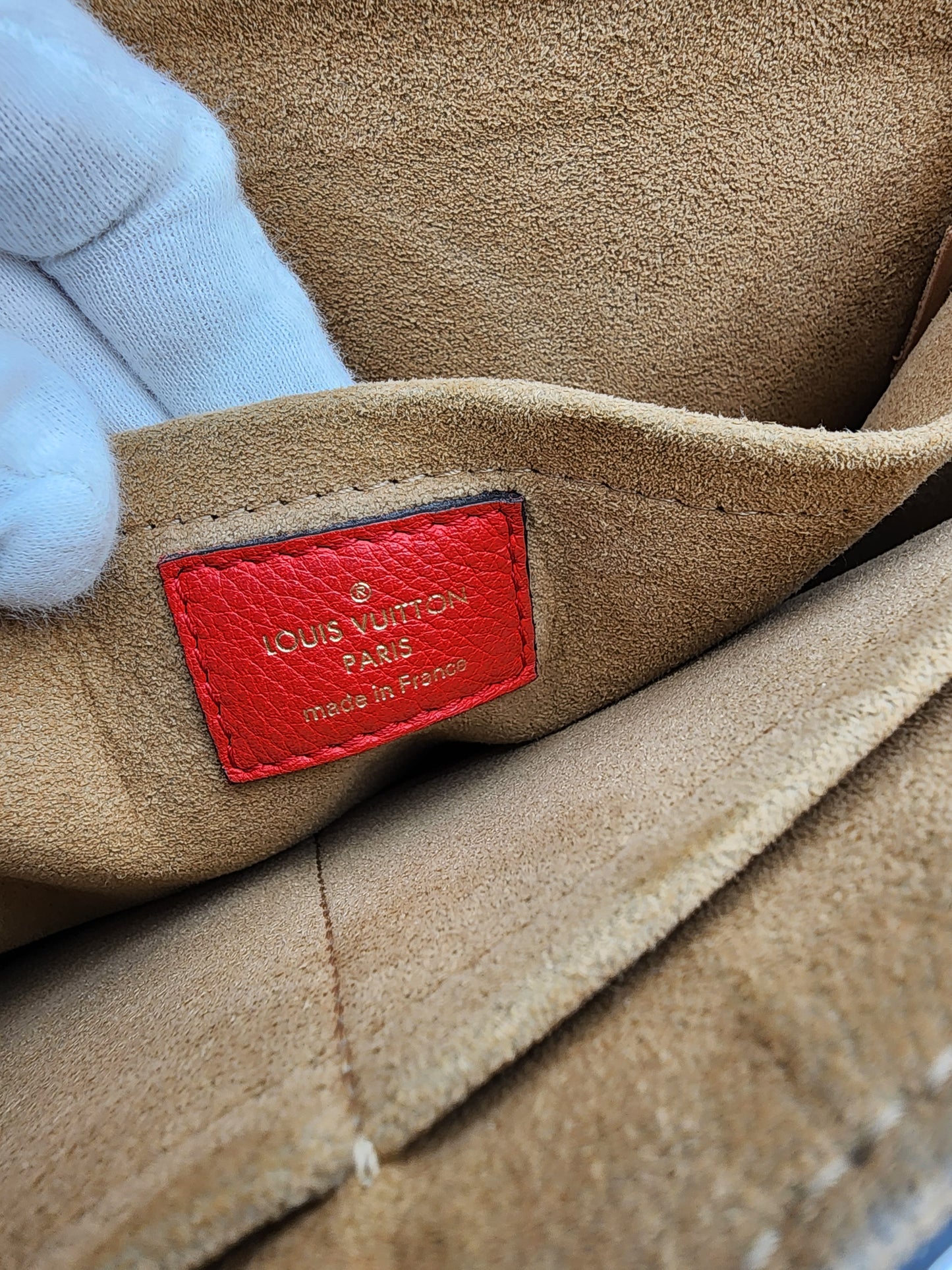 Louis Vuitton Monogram Marignan Satchel Coquelicot