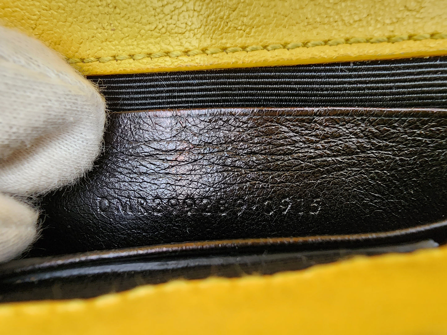 Yves Saint Laurent Classic Baby Monogram Chain Bag Chevron Leather