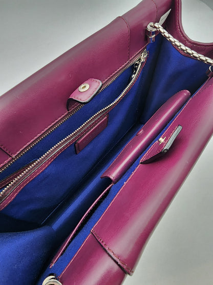 Bvlgari Serpenti Forever Large Shoulder Bag Calf Leather in Aubergine