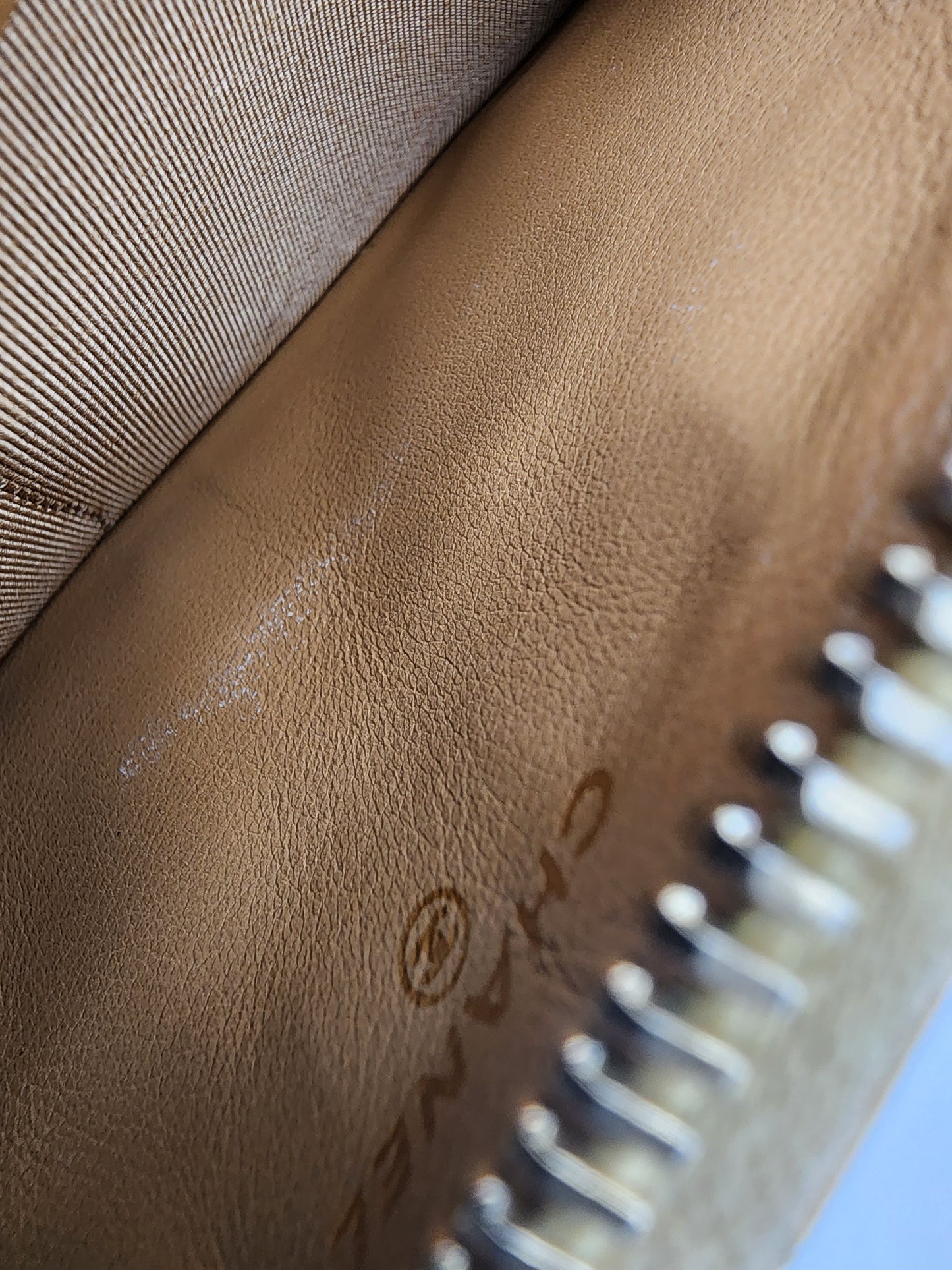 Chanel Matelassé Gold Patent Leather Zip-Around Wallet