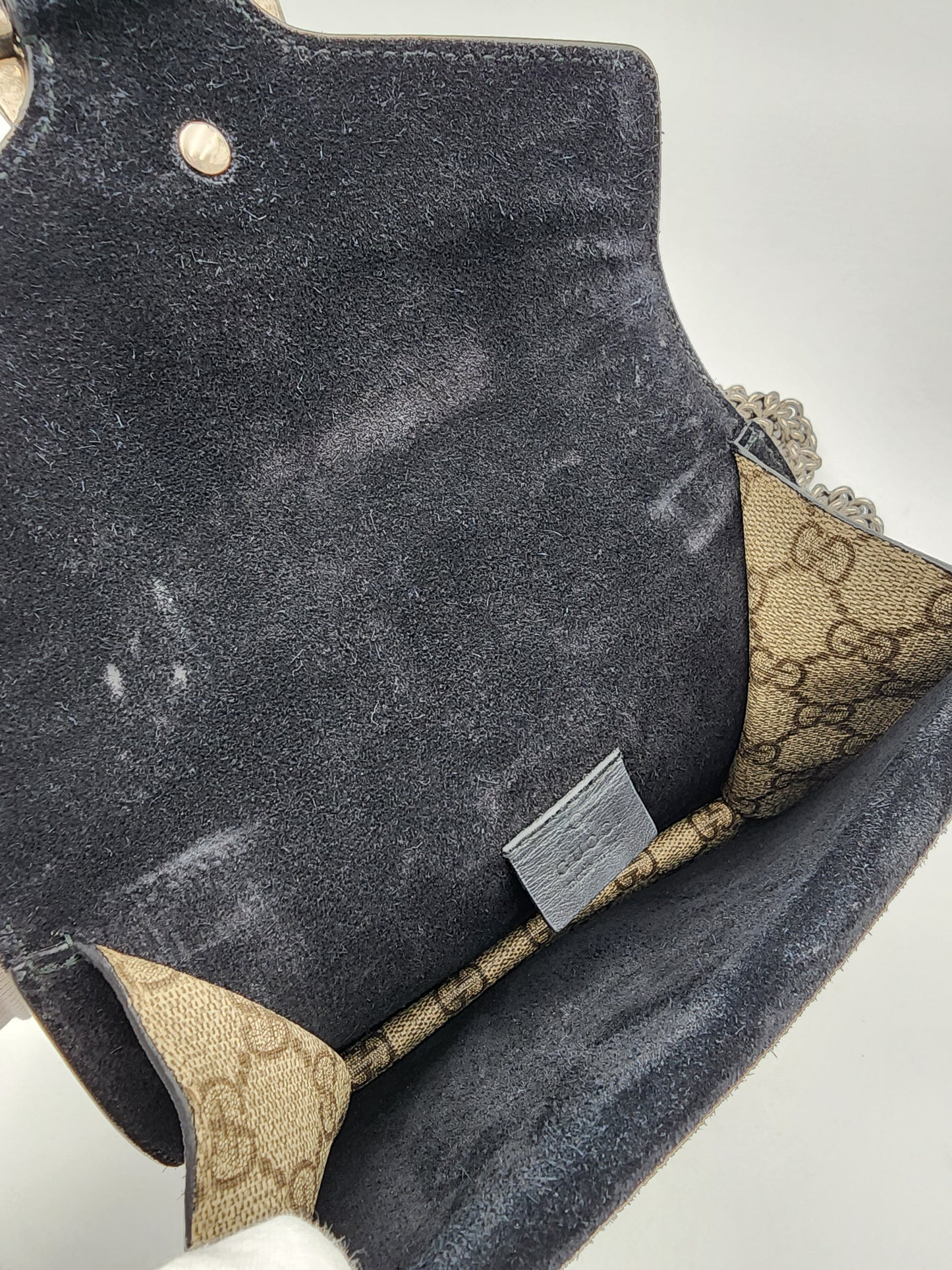 Gucci Mini Dionysus Shoulder Bag Ebony Black GG Supreme