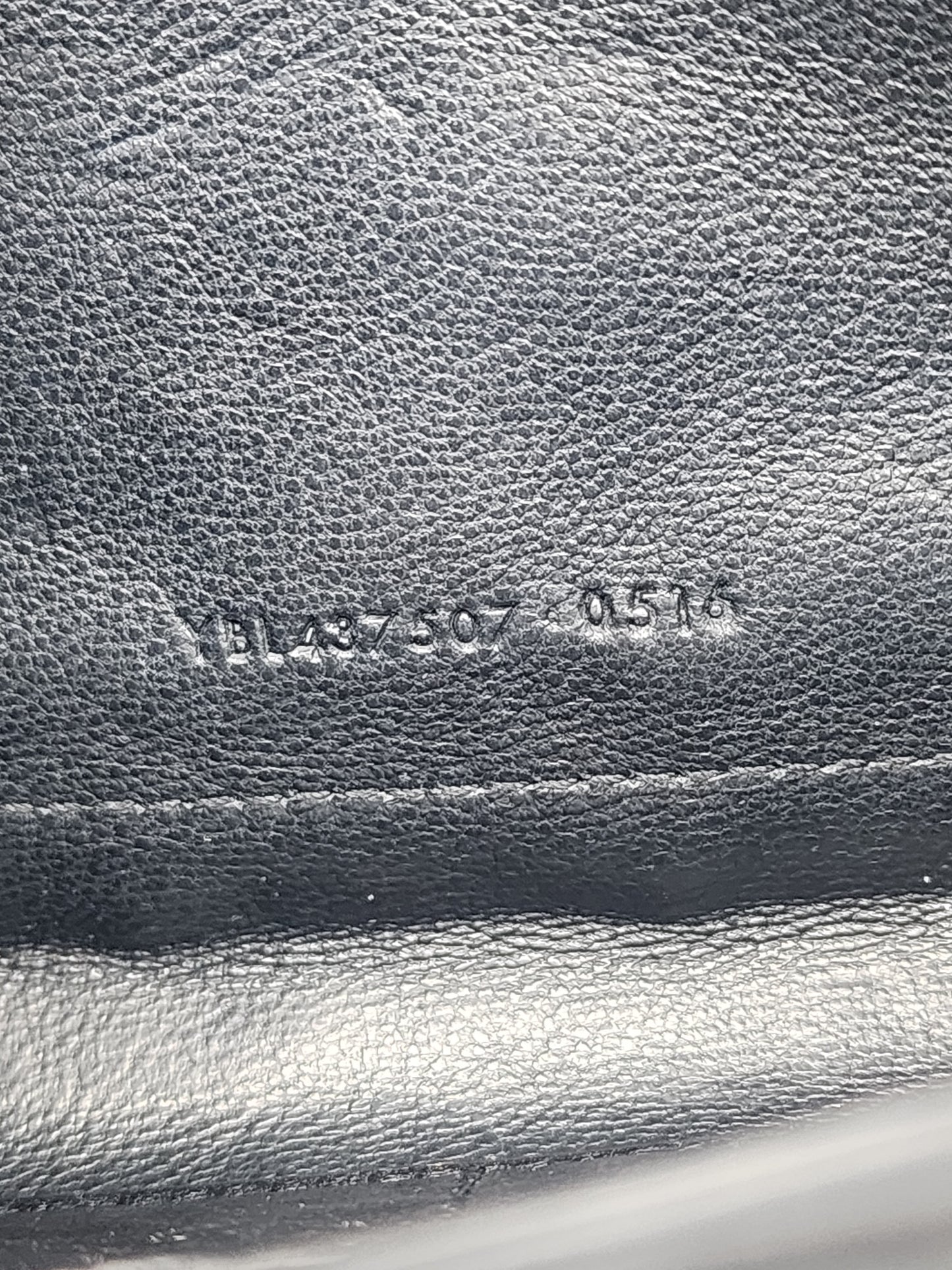 Saint Laurent Kate Medium Croc-Embossed Calfskin Black