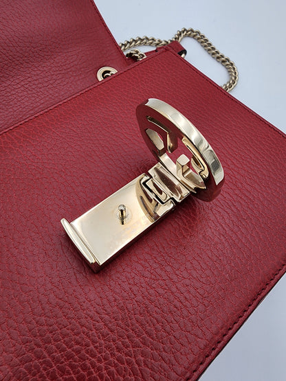 Gucci Interlocking G Small Shoulder Bag Red