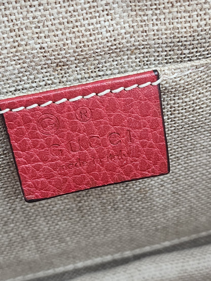 Gucci Interlocking G Small Shoulder Bag Red