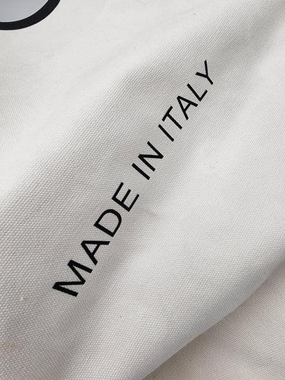 Celine Textile Medium Made In Tote White Black