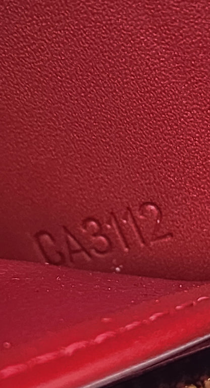Louis Vuitton Vernis Zippy Wallet Rouge Fauviste
