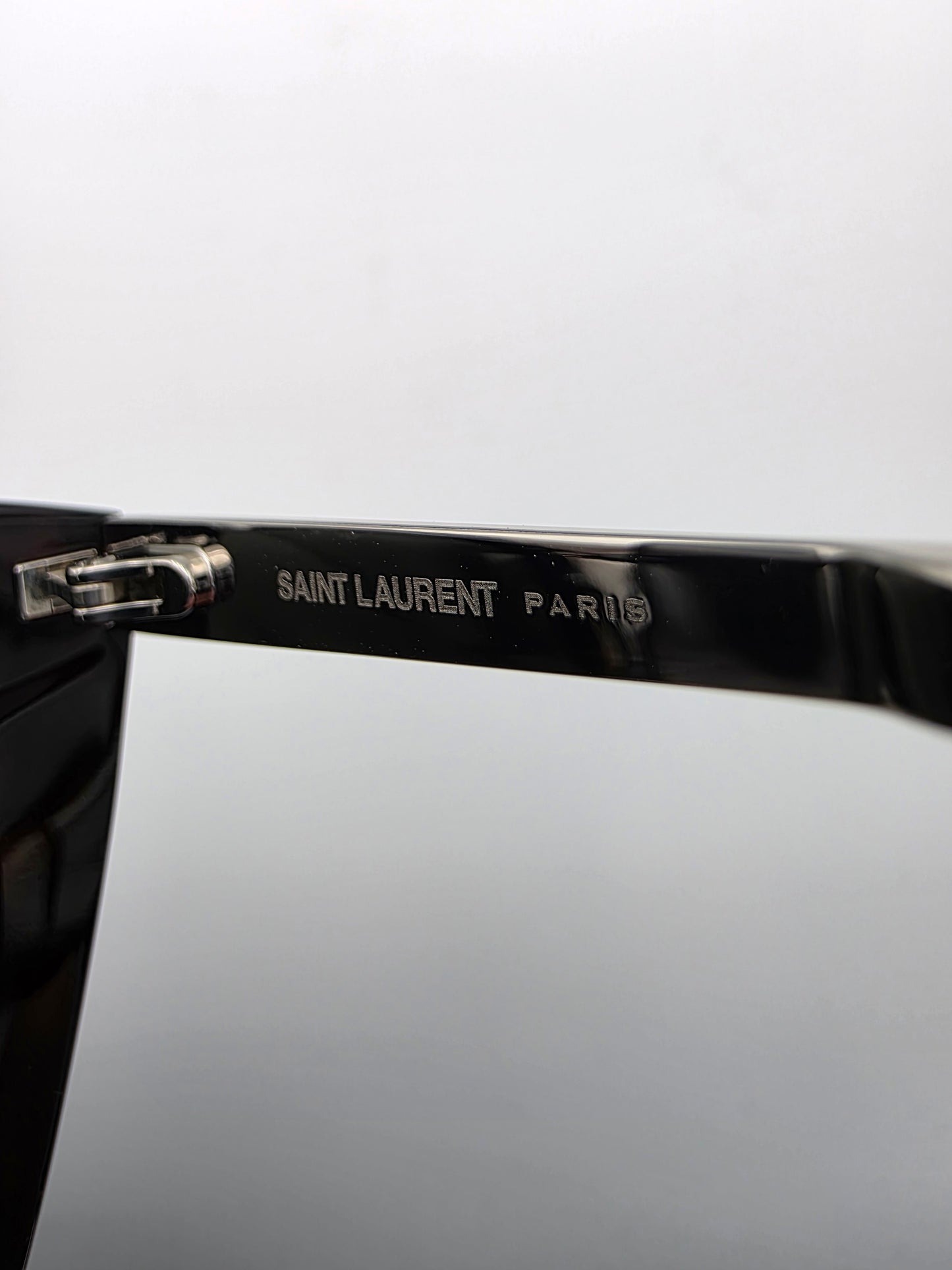 Saint Laurent SL M70 003 Cat-Eye Sunglasses in Havana/Silver Grey