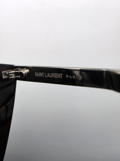 Saint Laurent SL M70 003 Cat-Eye Sunglasses in Havana/Silver Grey