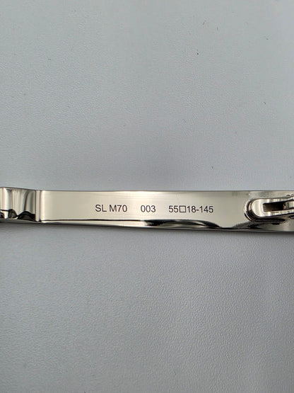 Saint Laurent SL M70 003 Cat-Eye Sunglasses in Havana/Silver Grey