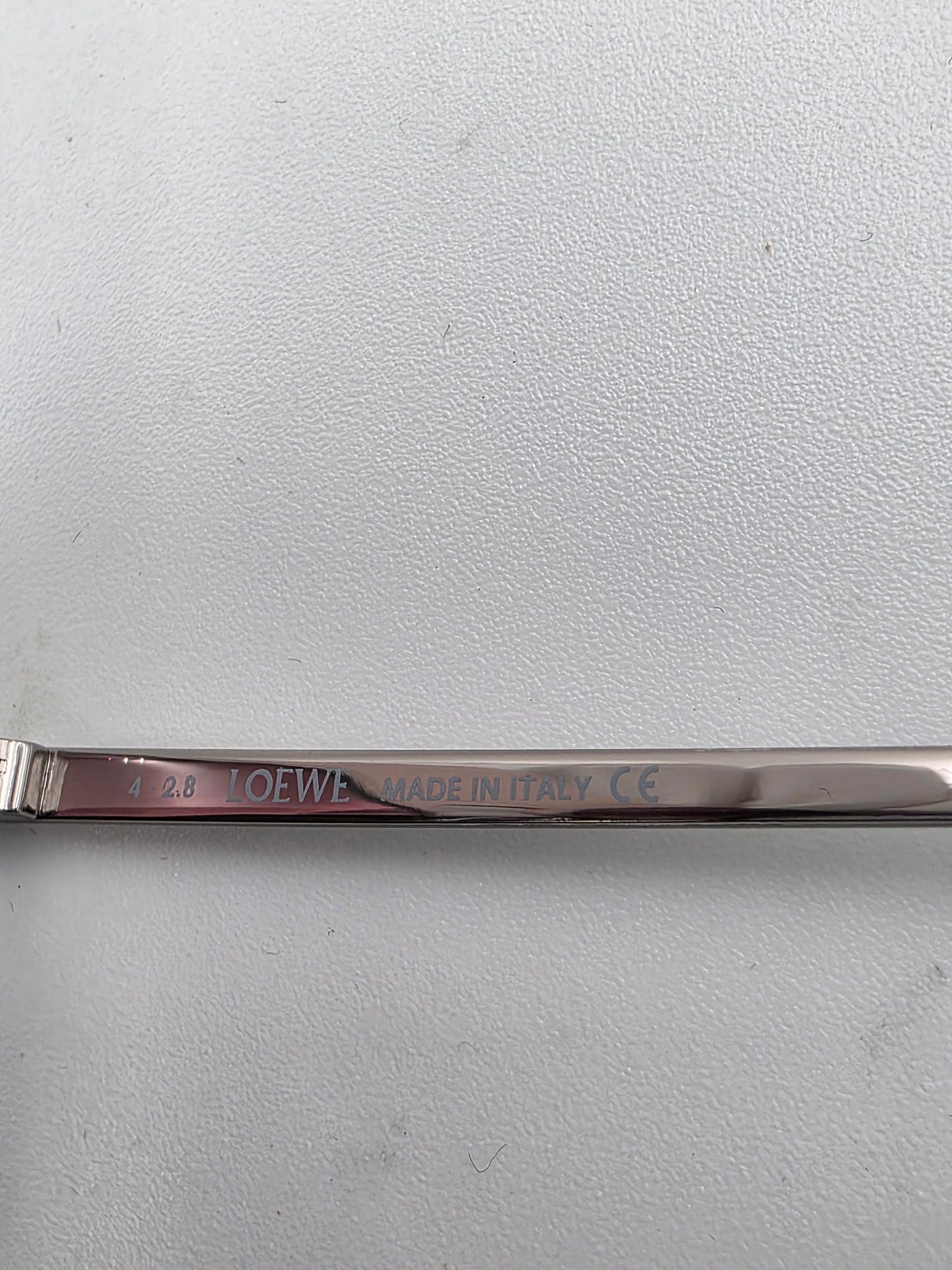 Loewe LW40005U Leather-Trimmed Pilot Sunglasses in Shiny Light Ruthenium and Pink