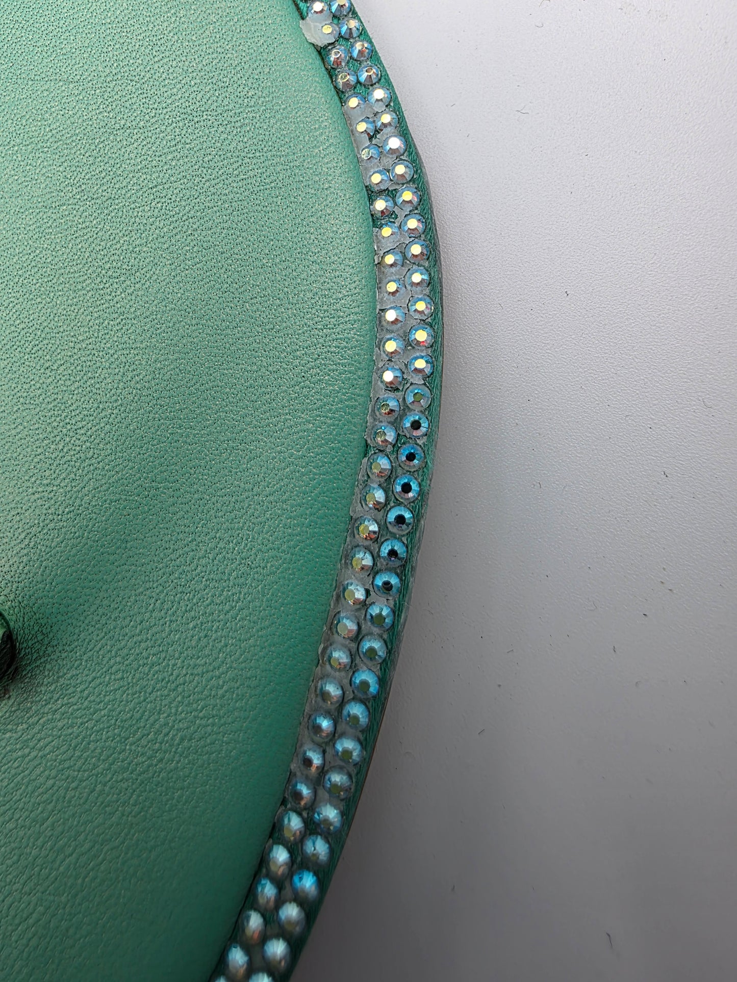 René Caovilla Diana Embellished Flat Sandals in Green