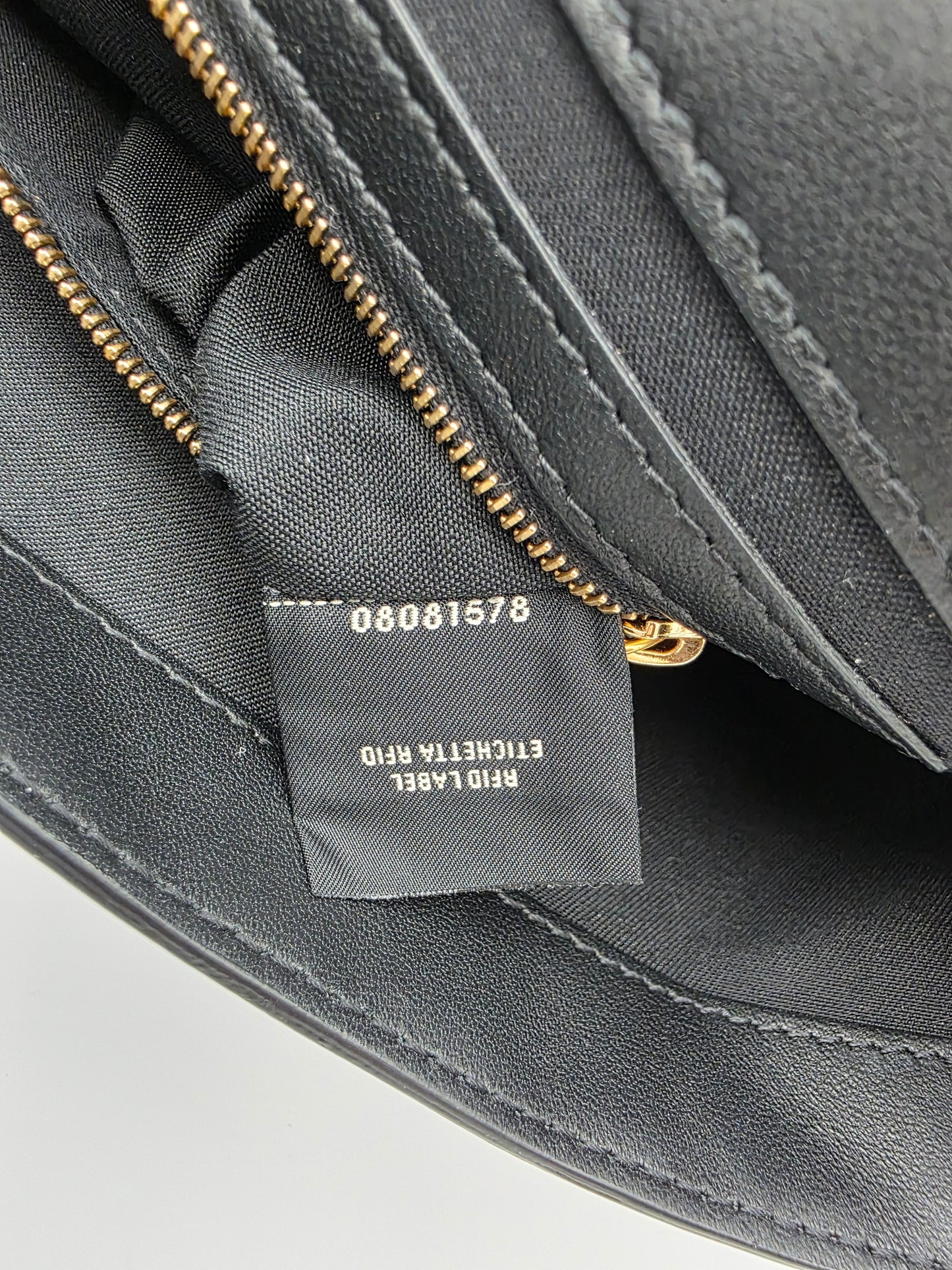 Fendi Baguette FF Motif Nappa Leather Bag in Black