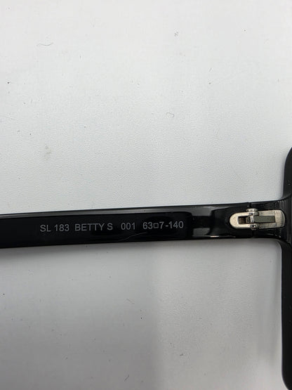 Saint Laurent SL 183 Betty S Mask Sunglasses in Black