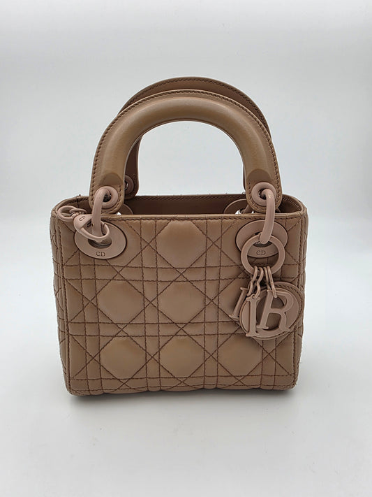 Christian Dior Lady Dior Mini Bag in Beige Ultra Matte