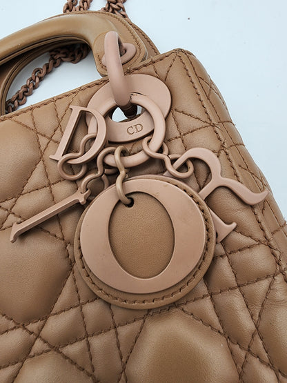 Christian Dior Lady Dior Mini Bag in Beige Ultra Matte