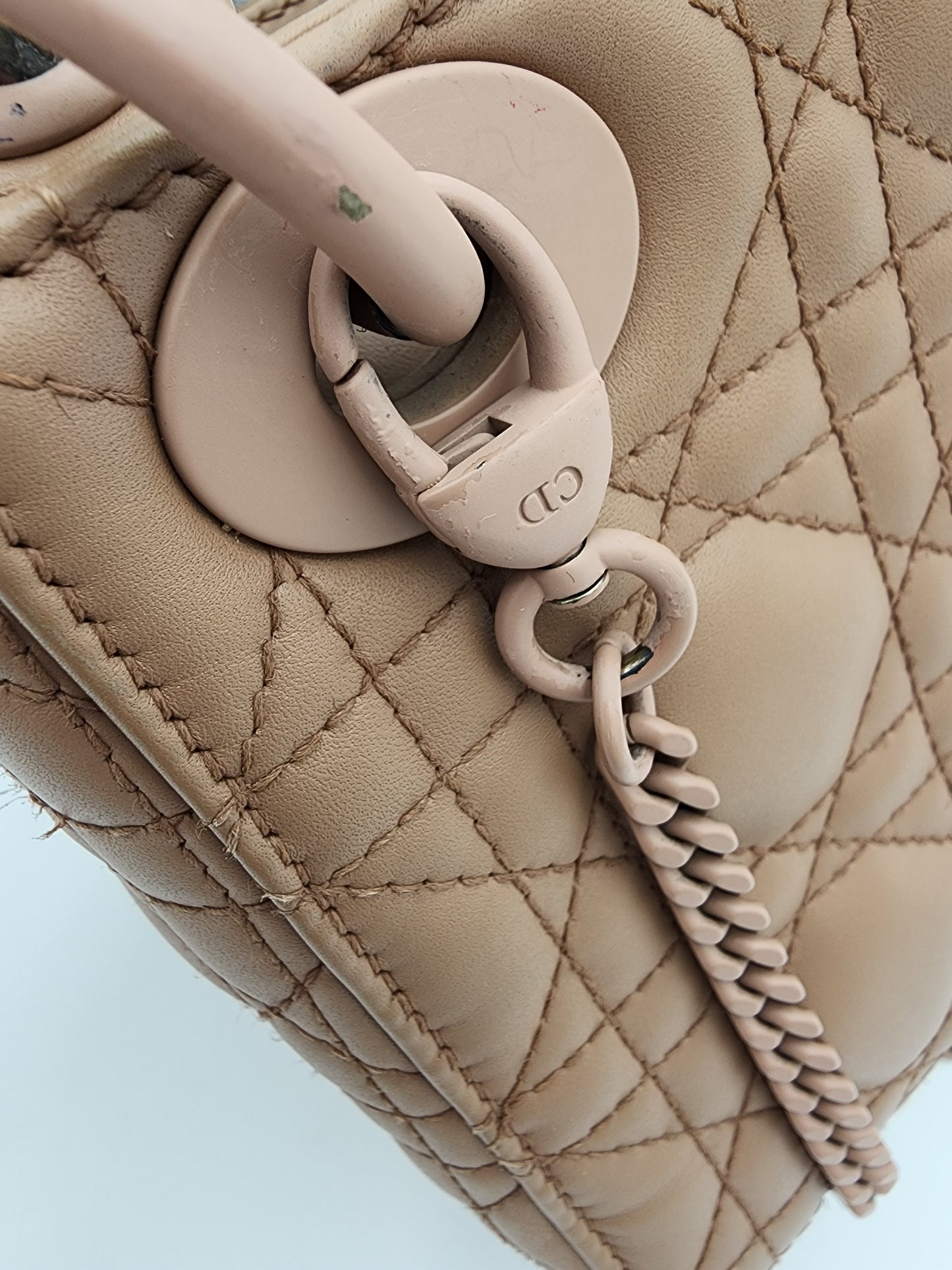 Christian Dior Lady Dior Mini Bag in Beige Ultra Matte