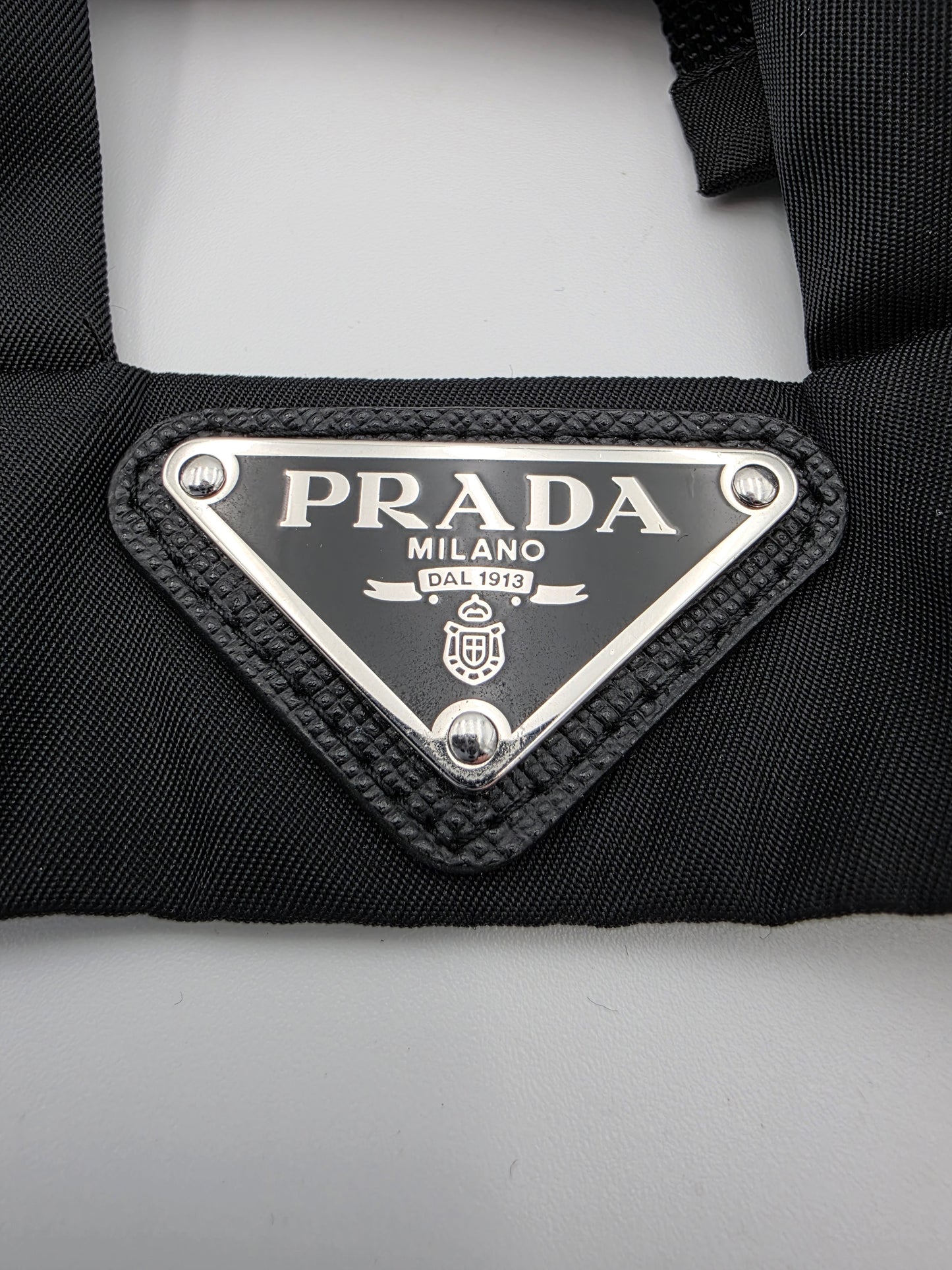 Prada Re-Nylon Bralette Top in Black