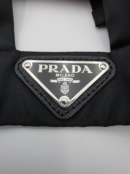Prada Re-Nylon Bralette Top in Black
