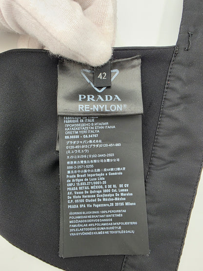 Prada Re-Nylon Bralette Top in Black
