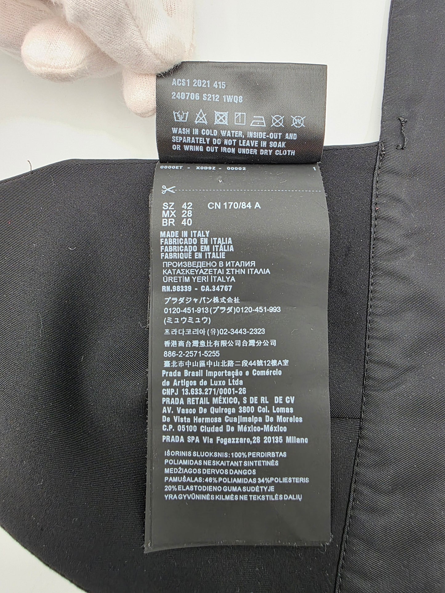 Prada Re-Nylon Bralette Top in Black