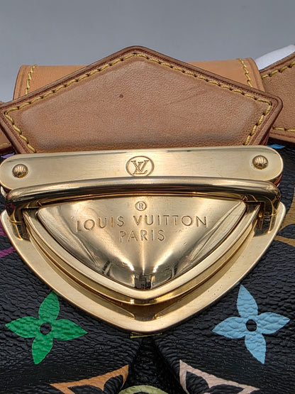 Louis Vuitton x Takashi Murakami Multicolor Monogram Ursula GM in Noir