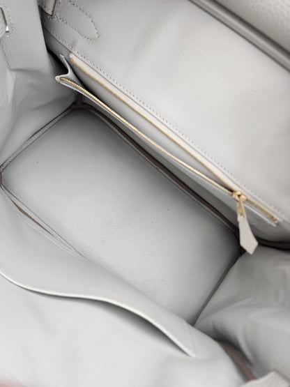 Hermès Birkin 30 in Gris Perle Togo with Gold Hardware