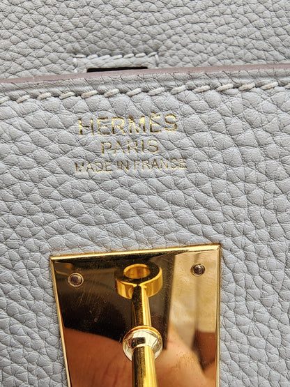 Hermès Birkin 30 in Gris Perle Togo with Gold Hardware