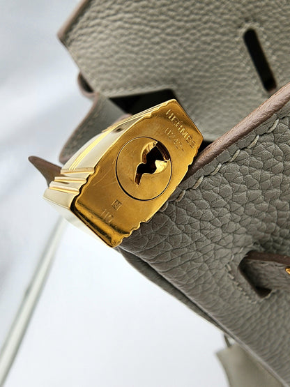 Hermès Birkin 30 in Gris Perle Togo with Gold Hardware
