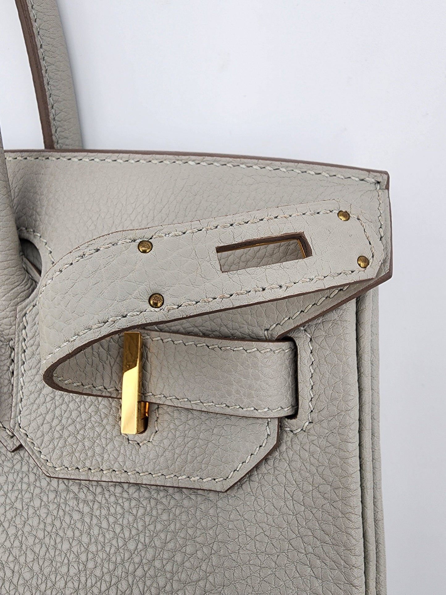 Hermès Birkin 30 in Gris Perle Togo with Gold Hardware