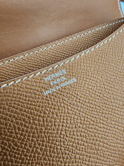 Hermès Constance 18 in Gold Epsom with Palladium Hardware