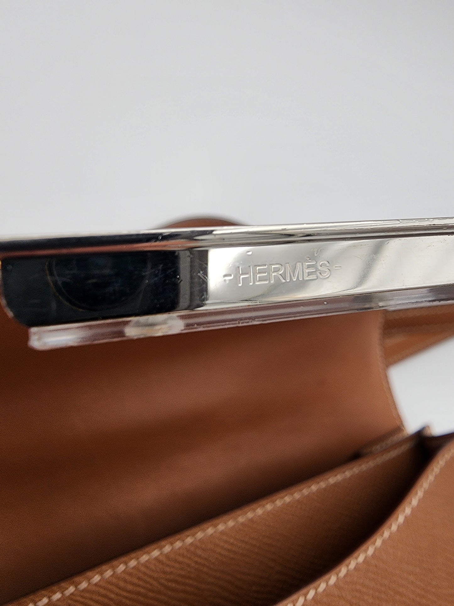 Hermès Constance 18 in Gold Epsom with Palladium Hardware