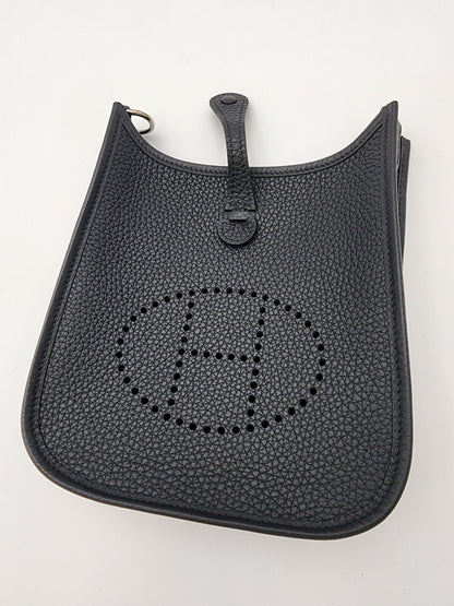 Hermès Evelyne 16 TPM in Noir Clemence Leather with Palladium Hardware