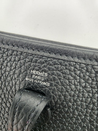 Hermès Evelyne 16 TPM in Noir Clemence Leather with Palladium Hardware