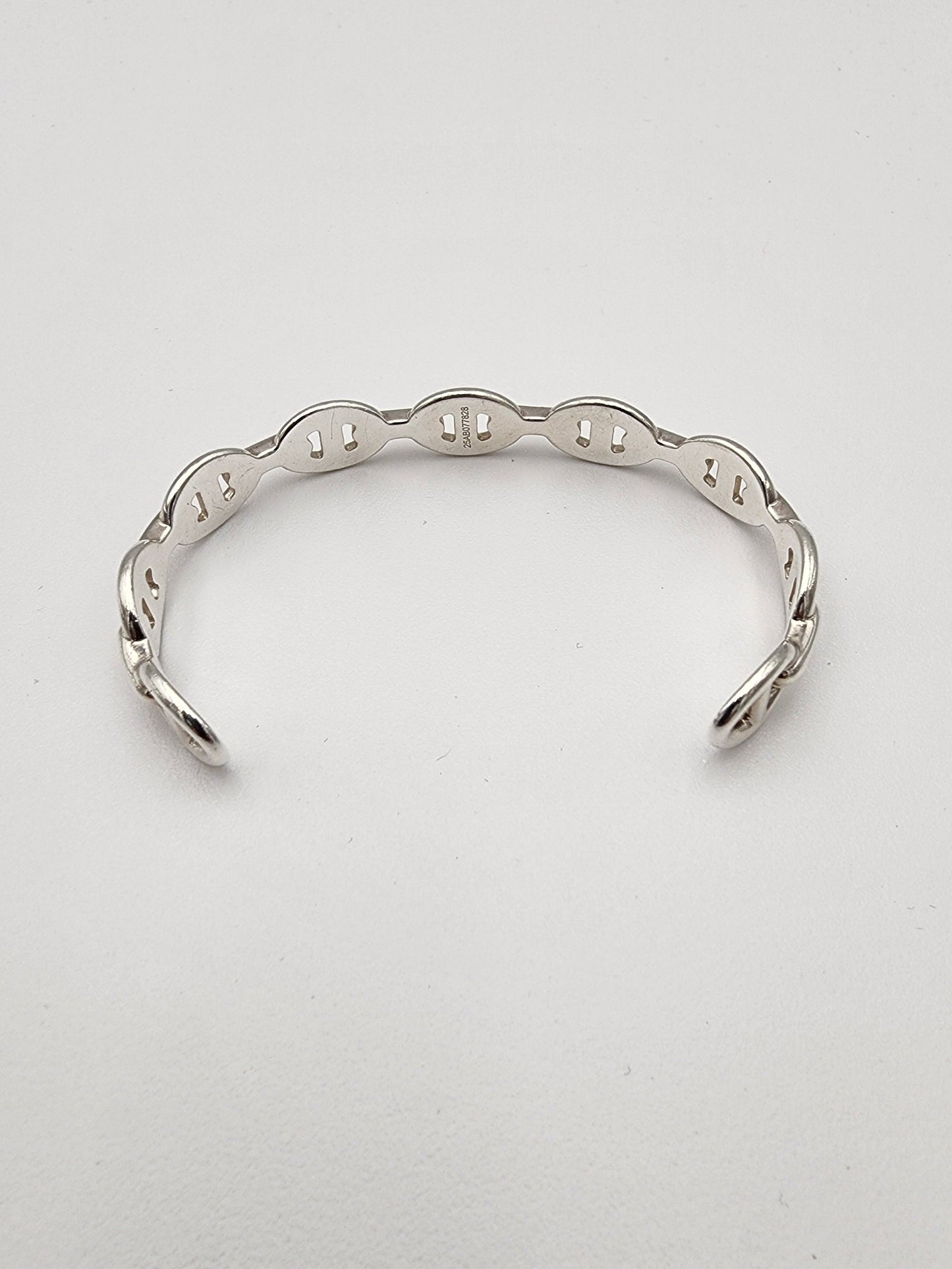 Hermès Chaîne d'Ancre Enchaînée Bracelet MM in Sterling Silver Size SH