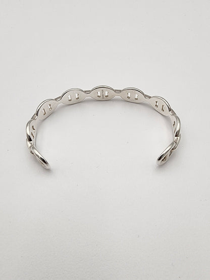 Hermès Chaîne d'Ancre Enchaînée Bracelet MM in Sterling Silver Size SH