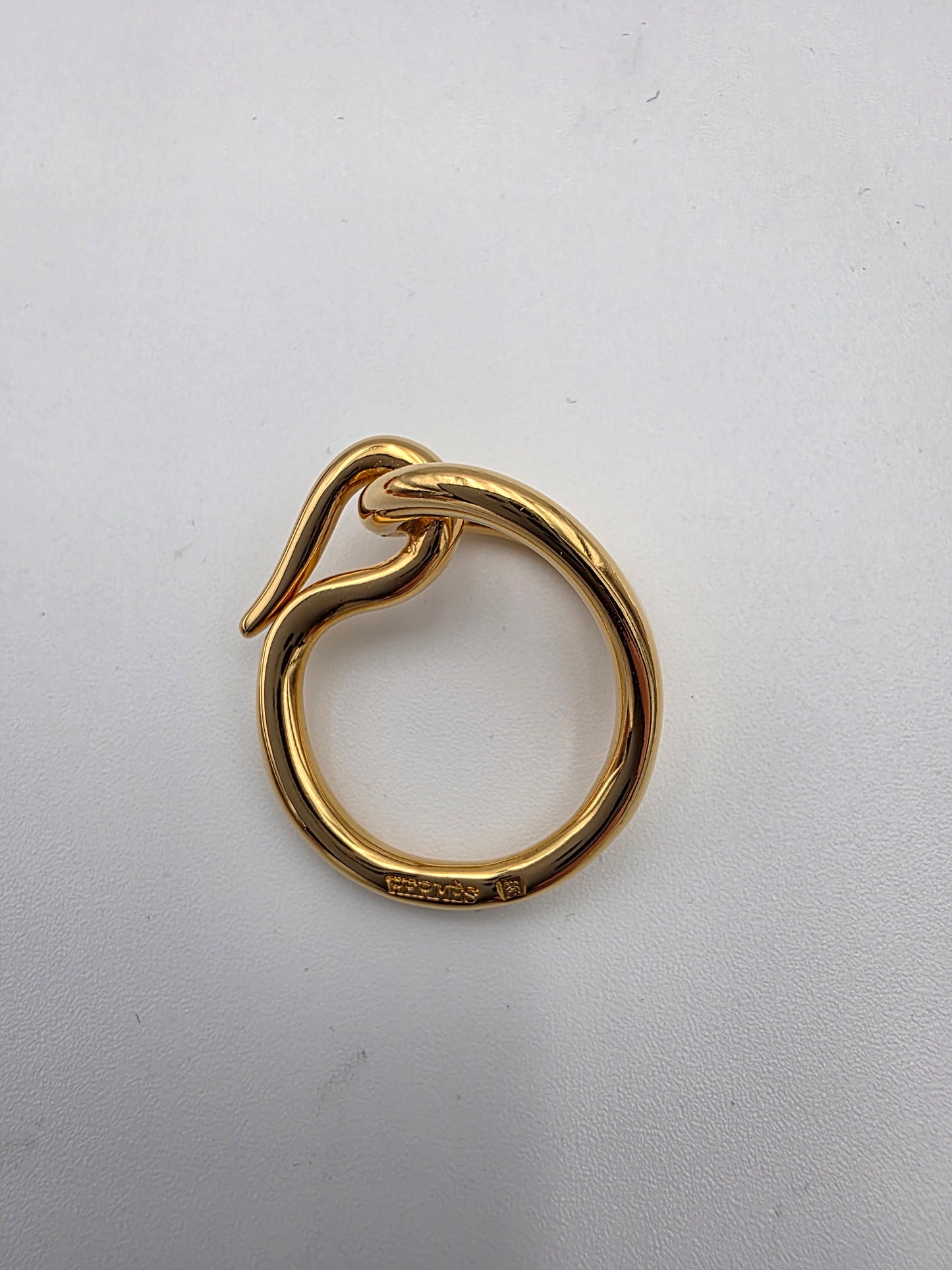 Hermès Jumbo Hook Scarf Ring in Permabrass
