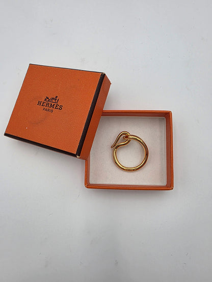 Hermès Jumbo Hook Scarf Ring in Permabrass