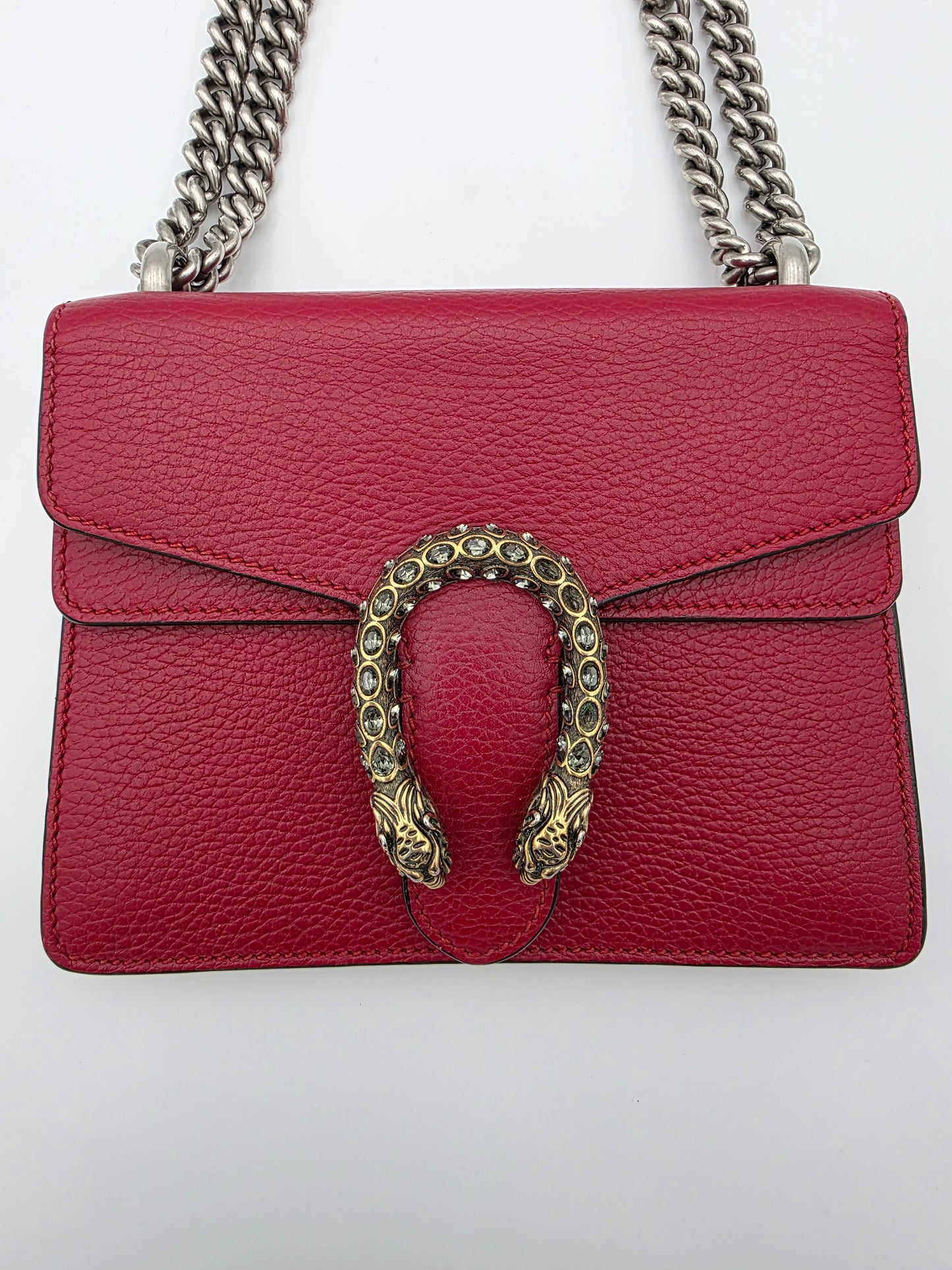 Gucci Dionysus Mini Shoulder Bag in Hibiscus Red