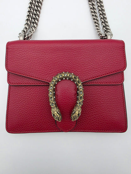 Gucci Dionysus Mini Shoulder Bag in Hibiscus Red