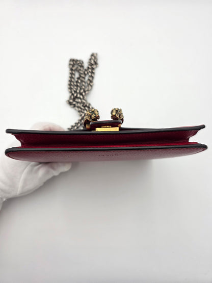 Gucci Dionysus Mini Shoulder Bag in Hibiscus Red