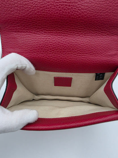 Gucci Dionysus Mini Shoulder Bag in Hibiscus Red