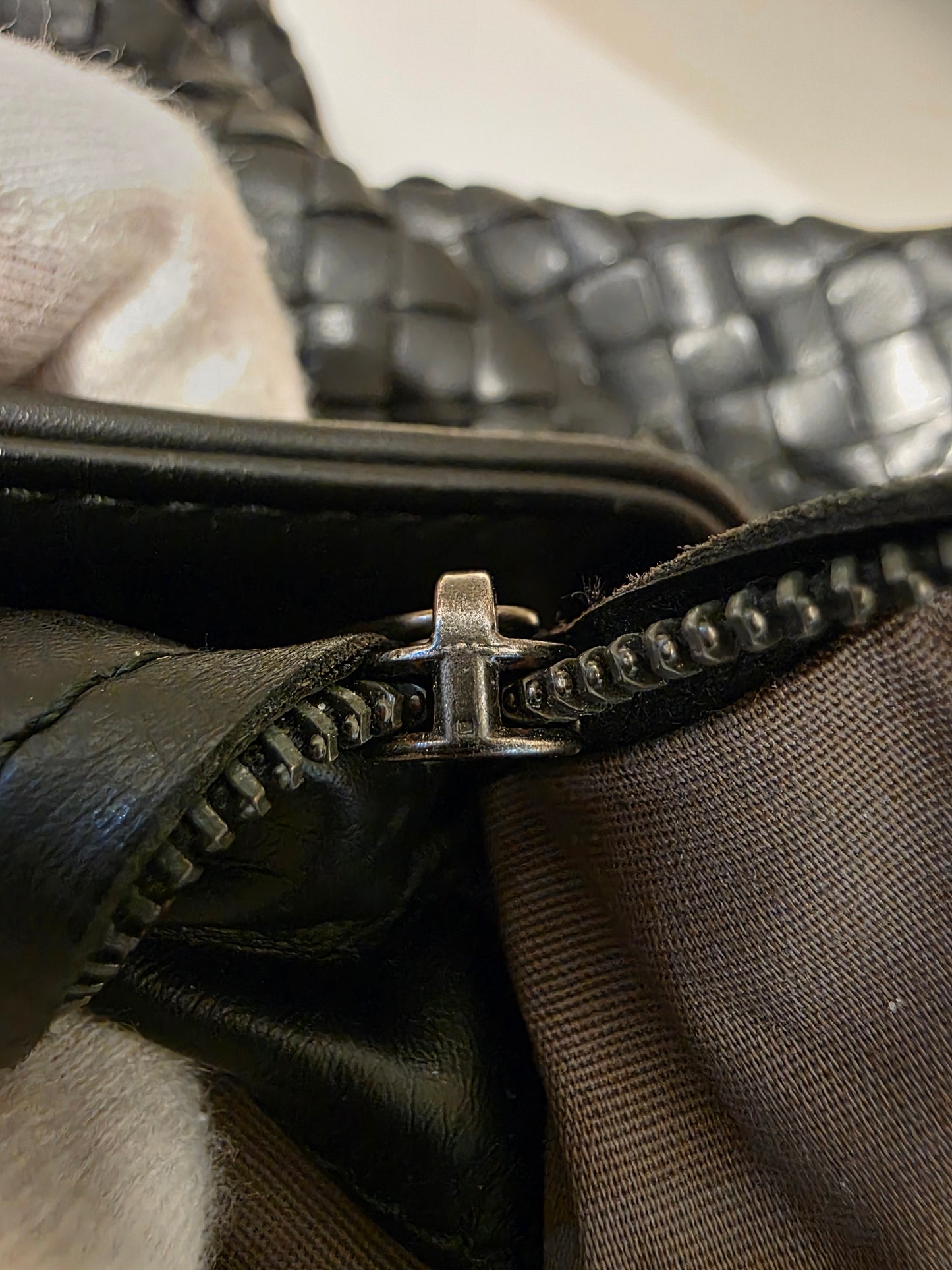 Bottega Veneta Nappa Intrecciato Belted Tote in Black