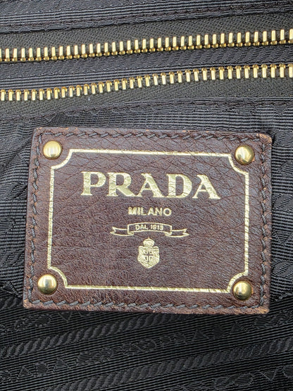 Prada Cavallino Animalier Dragon-Snake Bauletto Bag